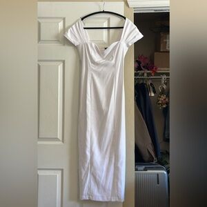 Abercrombie - clean off the shoulder midi dress